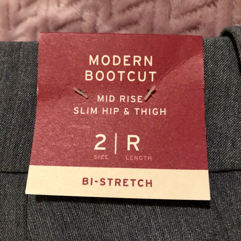 Size 2 Modern Bootcut Slacks